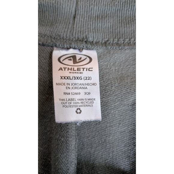 Athletic Works Womens Sz 3X Green Pull On Jogger Athletic Shorts 8.5" Inseam - Picture 3 of 7